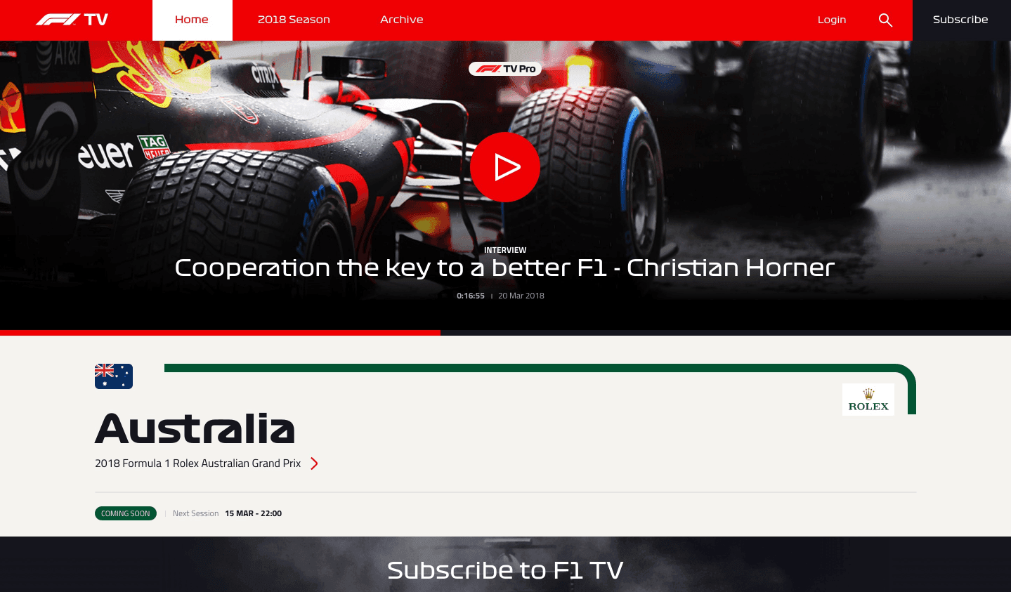 F1TV app